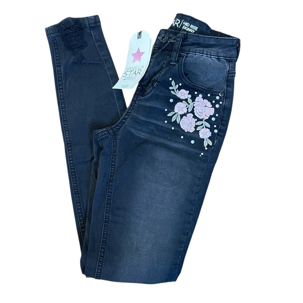 Vanilla Star Black Skinny Jeans Size 0
